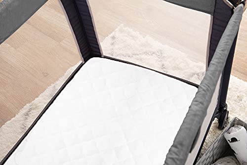 Image of TL Care Waterproof Fitted Pack and Play Mattress Protector 39 inch x 27 inch - Quilted, Noiseless, Ultra-Soft & Breathable Playpen and Pack n Play Mattress Cover