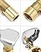 QWORK 2 Sets G3/4 BSP Brass Quick Coupler Valves – Compatible Keys for Lawn, Garden & Irrigation Systems