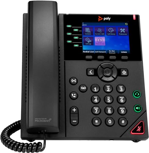 Teléfono IP Poly OBI VVX 350 Negro Cableado