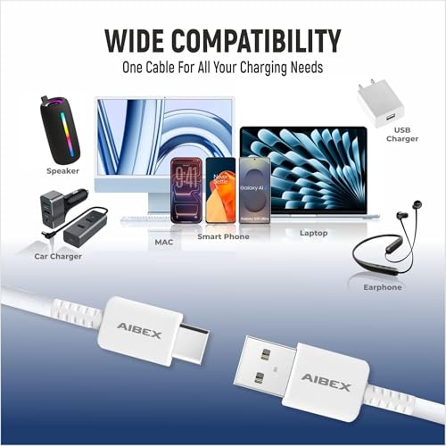 Image of Mi Xiaomi 25W Fast Charging Cable USB C Quick Charge 4.0 Sonic charge Cord Compatible with Mi, iPhone 15 Pro Samsung Galaxy Android Phone Laptop PD Charger Cable (White)