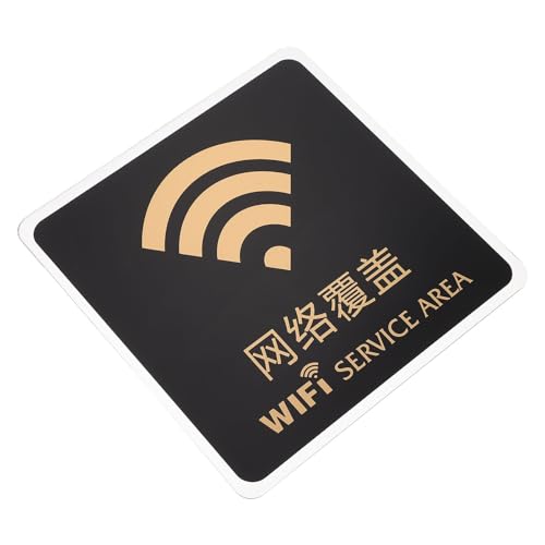 VALICLUD Panneau Wi-fi en Acrylique Autocollant Adhésif Puissant, Facile à Utiliser, pour Décoration de Bureau, Maison ou Restaurant, Panneau Indicateur de Mot de Passe Wi-fi