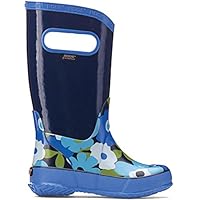 BOGS Girls Navy Multi Flower Lightweight RAIN Boot Wellies Wellingtons 71927-UK 9 (EU 26)