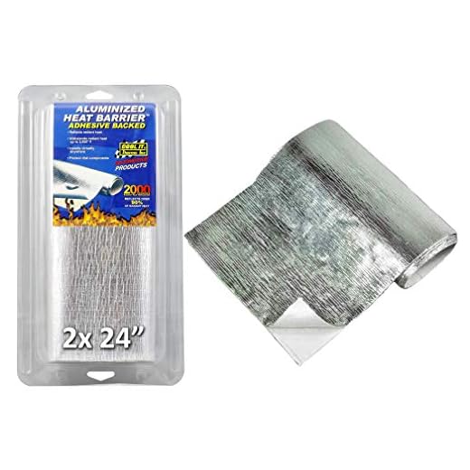 Adhesive Backed Aluminized Heat Barrier 12" x 48"
