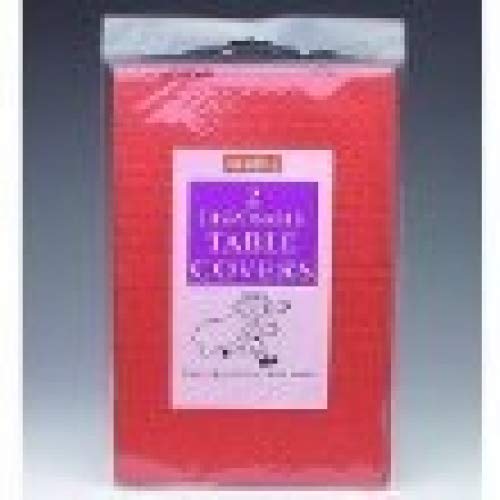 British Ballet 2 DISPOSABLE PAPER TABLE COVERS PER PACK SIZE 90C M x 90CM (BY CAROLINE) (RED)