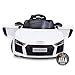 ATAA CARS Audi R8 Spyder Licenciado 12v Asiento Piel, Ruedas de Goma - Coche eléctrico para niños - Blanco