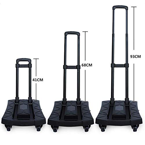 WLKINF Einkaufstrolley, faltbarer Trolley mit 6 Rädern, PU-Rad, 360° drehbarer Trolley, maximale Traglast 250 kg… – Bild 4