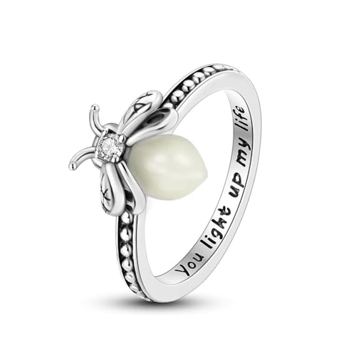 CIlight Glow-in-the-Dark Firefly Rings 925 Sterling Silver Rings Valentine Day Gifts for Her (9)