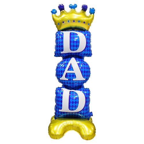 La Mejor Lista de globos dia del padre - los más vendidos. 45 Globo de pie para el día del padre, 44.1 x 15.4 pulgadas, globo grande de pie para papá, 1 pieza | Día del Padre, decoración de fiesta de cumpleaños