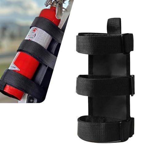 WZP Roll Bar Fire Extinguisher Mount Holder, Adjustable Fire Extinguisher Holder, Jeep Accessories Compatible with Jeep Wrangler 1965-2026 JL JK JKU TJ CJ (Black)