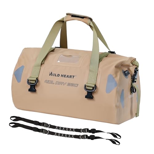 Sac de voyage étanche Wild Heart en bâche PVC 500D haute protection avec poche intérieure 66L