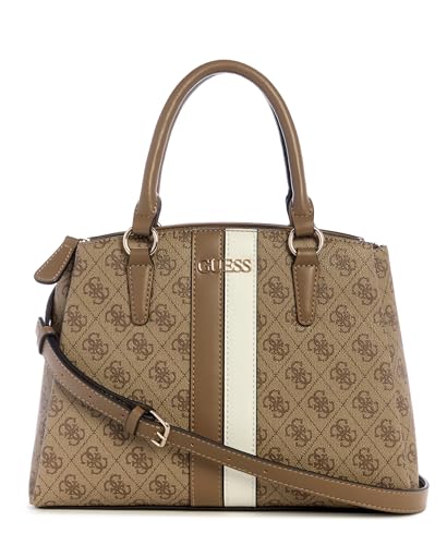 GUESS Bolsa Larisha com 3 compartimentos, logotipo Latte