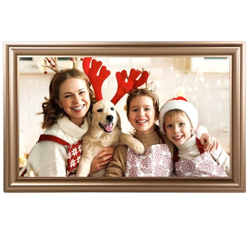 Image of 16 Inch Large Digital Picture Frame, Canupdog WiFi Digital Photo Frame with 1280x800 IPS Touchscreen, 32GB Storage, Auto-Rotate, Wall Mountable, Easy Setup, Slideshow Photos and Videos