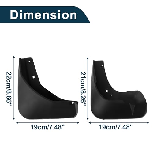 Image of Mud Flaps Splash Guards for Skoda Fabia 2015-2019 W /Mount Accessories Mud Guards Front and Rear 1 Set