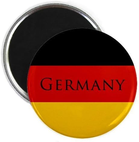 GERMAN World Flag Germany Text 2.25 inch Fridge Magnet