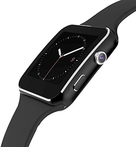 Bluetooth SmartWatch Touch Screen,RabbyRock Touch Screen Cell Phone fitnees Smart Watch with SIM TF Card Slot SmartWatch Sleep Monitor Remote for Android iPhone Women Men Kids Boys Girs (Black)