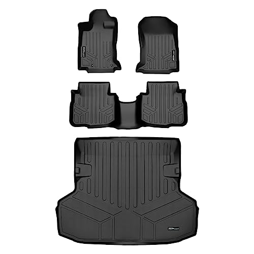 SMARTLINER Custom Fit 2 Row Floor Mats & Cargo Liner Behind 2nd Row Set Compatible with 2020-2025 Subaru Legacy