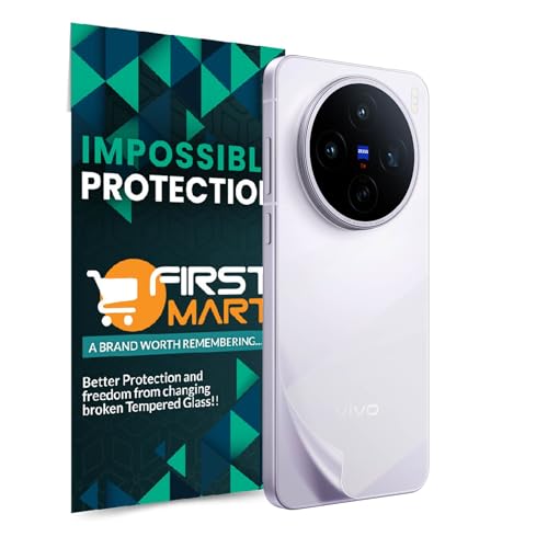 Image of FIRST MART TPU Back Screen Protector for Vivo X200T - Unbreakable Membrane Protection, Case Friendly Coverage, Bubble-Free, Scratch-Resistant [ 1 Pack]