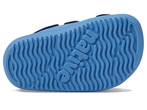 Native Shoes Kids Frankie Sugarlite Flat Sandals For Little Kid - Satin Pu And Eva Upper, Round Toe Design, Casual, And Comfortable Resting Blue/Regatta Blue/Resting Blue 1 Little Kid M #TOP2