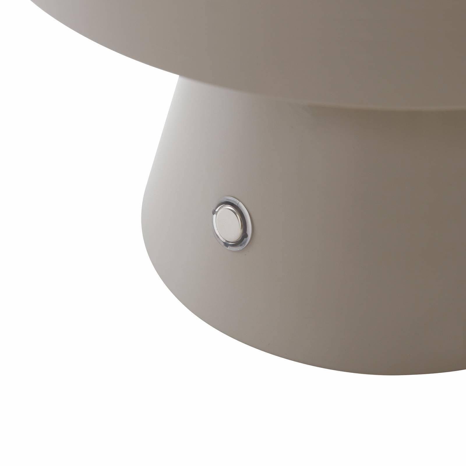 Lindby Pilzlampen Tischlampe kabellos, Pilz Lampe Touch tragbar dimmbar LED Pilzlampe Nachttischlampe USB Aufladung Nachtlicht Schlafzimmer