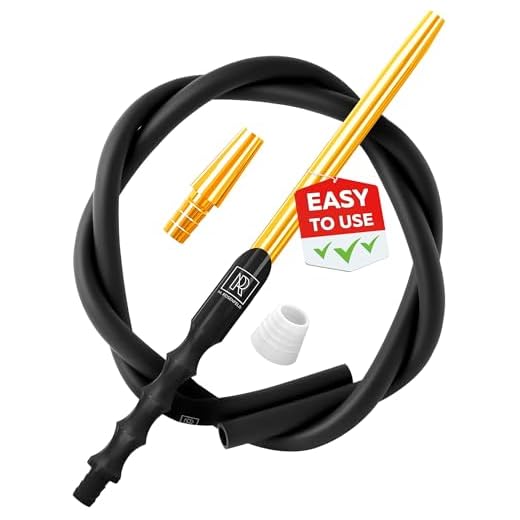 Manguera premium con boquilla para narguile – Manguera de silicona de 60 pulgadas de largo