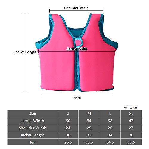 DECDEAL Colete salva-vidas infantil colete salva-vidas de natação para meninos e meninas