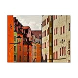BEAYODKP Regensburg, am Haidplatz，Metall-Blechschild,Retro Iron Painting Wall Decor Art Gift Outdoor Cafe Bar Garage Farm Decoration(20 x 30 cm) 8 x 12 Zoll-AY11