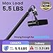 CAHAYA Mic Stand Boom Arm - Low Profile Adjustable Microphone Arm Stand with 3.5