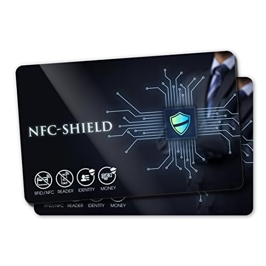 2X NFC Shield Card - RFID & NFC Schutz/Blocker - Made in Germany - Schützt das gesamte Portmonnaie & Kartenetui mit Ihren EC und Kreditkarten - Nie Wieder RFID Schutzhüllen notwendig