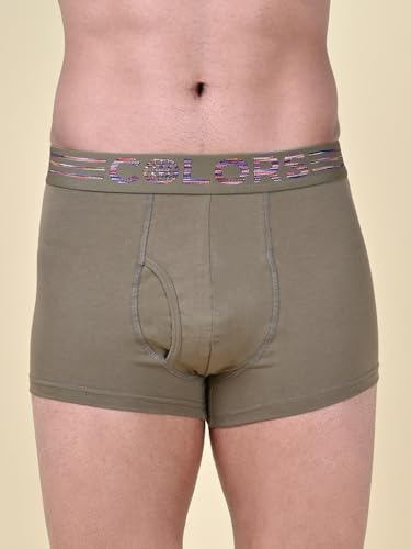Image of Rupa Colors Solid Trunk for Men, Cotton Blend, Outer Elastic, Regular Fit, Pack of 1
