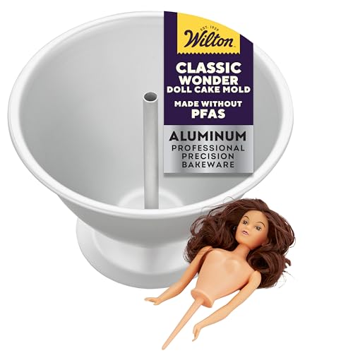 Wilton Classic Wonder Mold Cake Pan, Aluminum Shaped Bakeware for Doll Cakes, Durable, Even Heating, Rust-Resistant, Includes Heating Rod, Packaging May Vary
