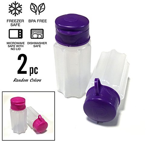 Azi 2pc NO SPILL Mini Camping Salt & Pepper Shakers - To Go
