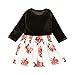 Produktbild Moneycom Prinzessinnen-Kleid, für Kleinkinder, Mädchen, Langarm, Blumenmuster Gr. 2-3 Jahre, grün