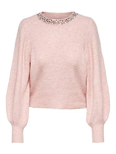 Preisvergleich Produktbild ONLY Female Strickpullover Ballonärmel LRose Smoke
