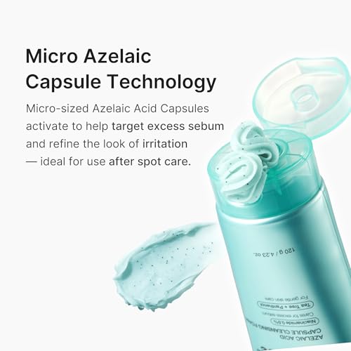 Image of medicube Facial Cleanser Azelaic Acid Capsule Foam Cleanser | Soothing Daily Cleansing Foam For Troubled Skin & Excess Sebum Control | Uneven Skin with Niacinamide, Glycerin | Korean Skincare, 4.23 oz