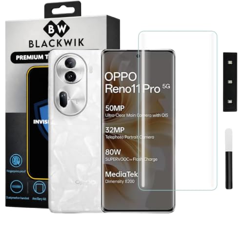 Image of Blackwik UV Curved Tempered Glass for Oppo Reno 11 Pro | 1-Pack