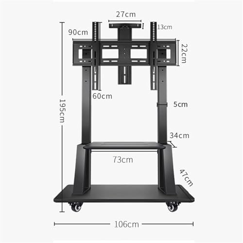 Soporte universal móvil para TV de piso ajustable miniatura 2