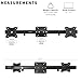 VIVO Dual VESA Bracket Adapter, Horizontal Assembly Mount for 2 Monitor Screens up to 27 inches, MOUNT-VW02A