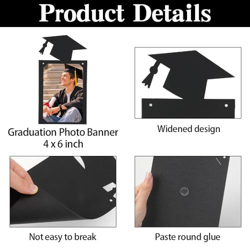 Image of Class of 2026 Graduation Photo Banner, Graduation Photo Display Decorations, Class of 2026 Party Decorations for College Senior, High, Middle, Junior, Kindergarten Pictures Display Grad Party Supplies