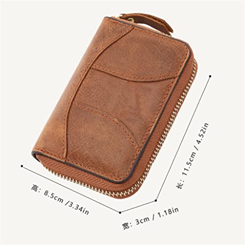 Card Bag Women's Men's Wallet Multi Function Organ Card Bag Zipper Bag Short Wallet4