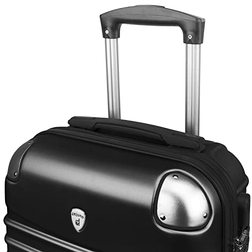 Dejuno Impact New Generation Hardside 3-Piece Spinner Luggage, Black, One_Size4