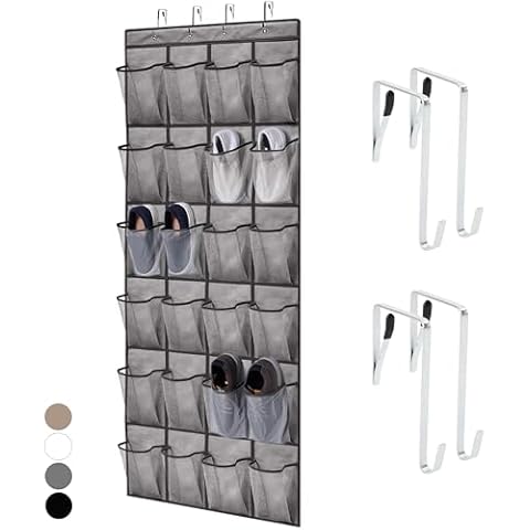 HOME GENIE Over the Door Shoe Organizer Cover