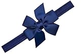 Funny Girl Designs Baby Girl Simple Bow Elastic Headband Sizes for Newborns and Toddlers