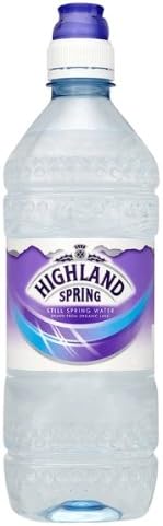15 Pack  Highland Spring Still Spring Water Sports Cap 750ml