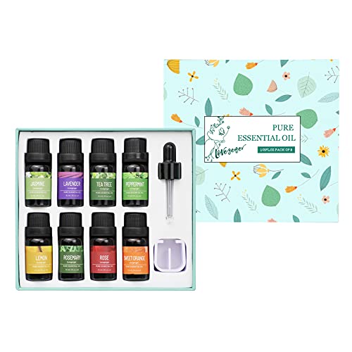 Aceites Esenciales Para Humidificador Difusor 8 X 10ml, Lovegerger Puro Aceites Esenciales Aromaterapia, Naturales Aceite Perfumado Para Bricolaje Casero, Set De Regalo