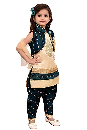 Image of Beautiful Patiala Set With Dupatta For Girls