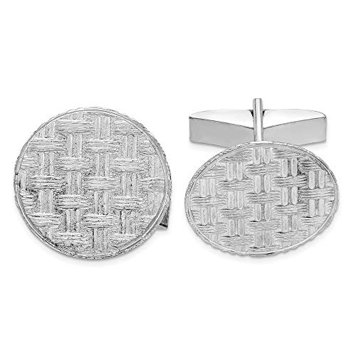 Mancuernillas de Plata 925 Sólida para Hombre 20mm miniatura 1