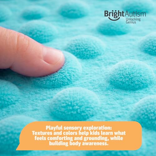 Image of Bright Autism Hugger Pillow for Sensory Needs- Calming Vibrating Pillow for Kids. Therapy Relaxing Tool that Helps Children to Soothe Stress or Anxiety. The Perfect Sleep aid for a Sensory Room.