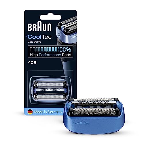 Braun Ersatzscherteil 40 B Blau, Kompatibel mit CoolTec Rasierern