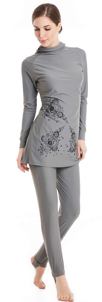 Costumi da Bagno Islamici Musulmani Donna Costume da Bagno Modesti Swimwear Hijab Burkini Copertura Completa Sportivo Abbigliamento
