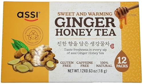 Instant Ginger Tea with Honey - 12 Bags X 0.63oz